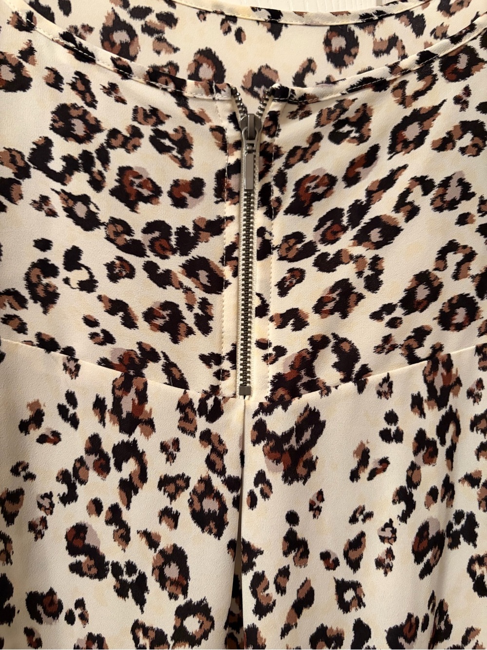 Maurices Cream Leopard Print Dolman Tunic - Picture 6 of 6